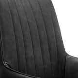 Soho Dining Chair Black Faux Leather Black Metal(2 Chairs)