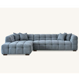 Tribeca Sofa with soft Boucle Fabric in Iron colour.