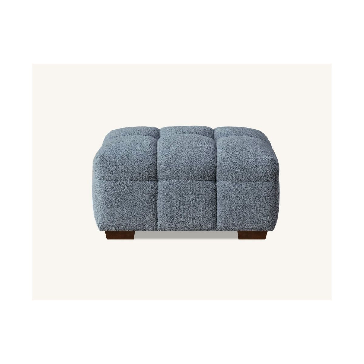 Tribeca Sofa with soft Boucle Fabric in Iron colour.