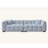 Tribeca Sofa with soft Boucle Fabric in Pearl colour.