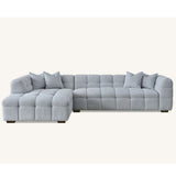 Tribeca Sofa with soft Boucle Fabric in Pearl colour.