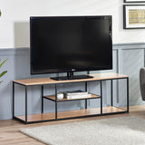 Tribeca TV-Unit in Sonoma Oak Top & Black Frame