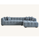 Tribeca Sofa with soft Boucle Fabric in Iron colour.