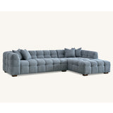 Tribeca Sofa with soft Boucle Fabric in Iron colour.