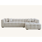 Tribeca Sofa with soft Boucle Fabric in Oatmeal colour.