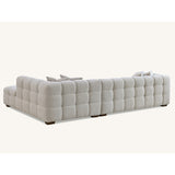 Tribeca Sofa with soft Boucle Fabric in Oatmeal colour.