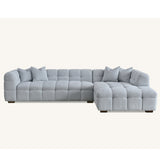 Tribeca Sofa with soft Boucle Fabric in Pearl colour.
