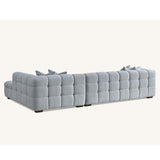 Tribeca Sofa with soft Boucle Fabric in Pearl colour.