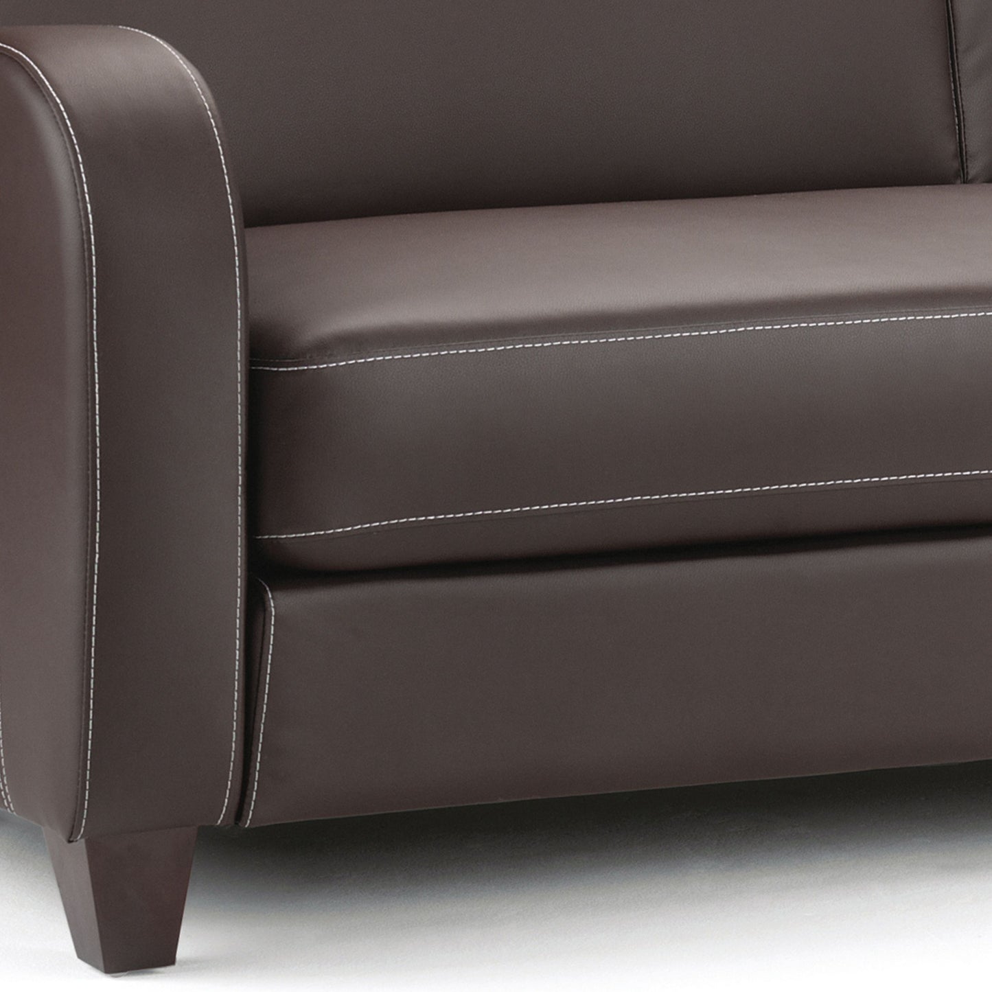 Vivo Sofa / Arm Chair Chestnut Faux Leather