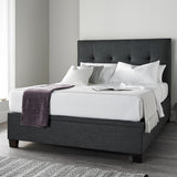 Walkworth Ottoman Pendle Slate Fabric Bed