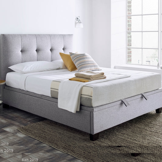 Walkworth Ottoman Marbella Grey Bed