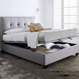 Walkworth Ottoman Marbella Grey Bed