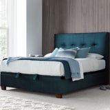 Walkworth  Ottoman Vogue Blue(Deep Ocean) Velvet Bed