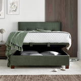 Walkworth Ottoman Vogue Green(Winter Moss) Velvet Bed