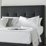 Walkworth Ottoman Pendle Slate Fabric Bed