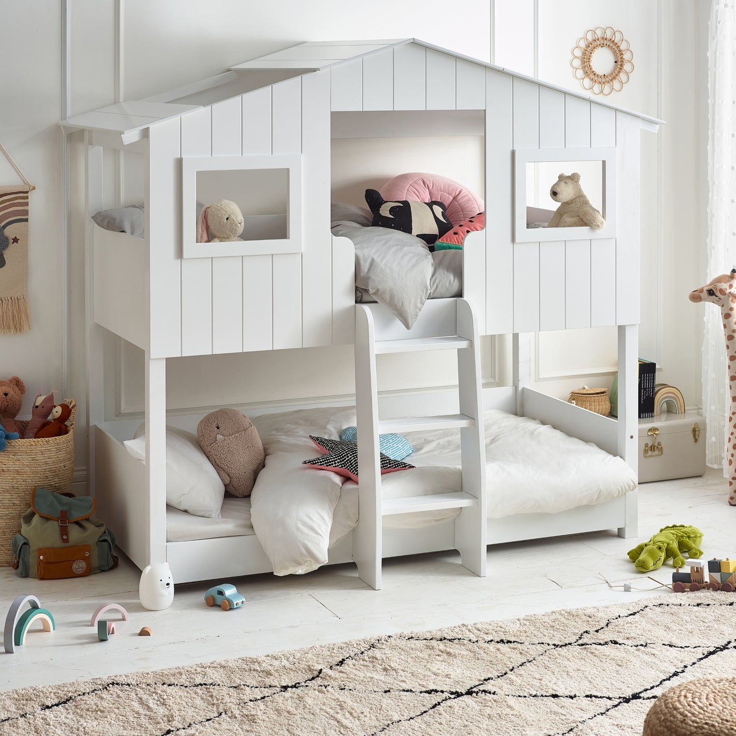 Willow Treehouse Bunk Bed - White