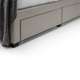 Wilton Deep Buttoned 4 Drawer Bed - Grey