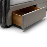 Wilton Deep Buttoned 4 Drawer Bed - Grey