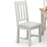 Richmond White Oak Flip Top Dining Table & Dining Chair White Oak solids Veneers with Elephant Grey(6 Chairs)