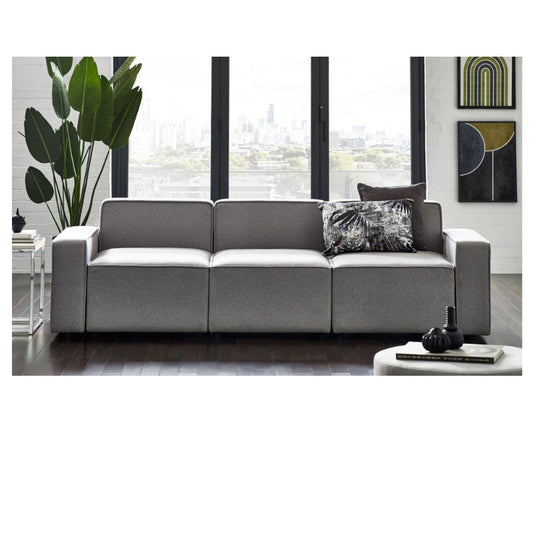 Lago Combination Sofa Grey Linen