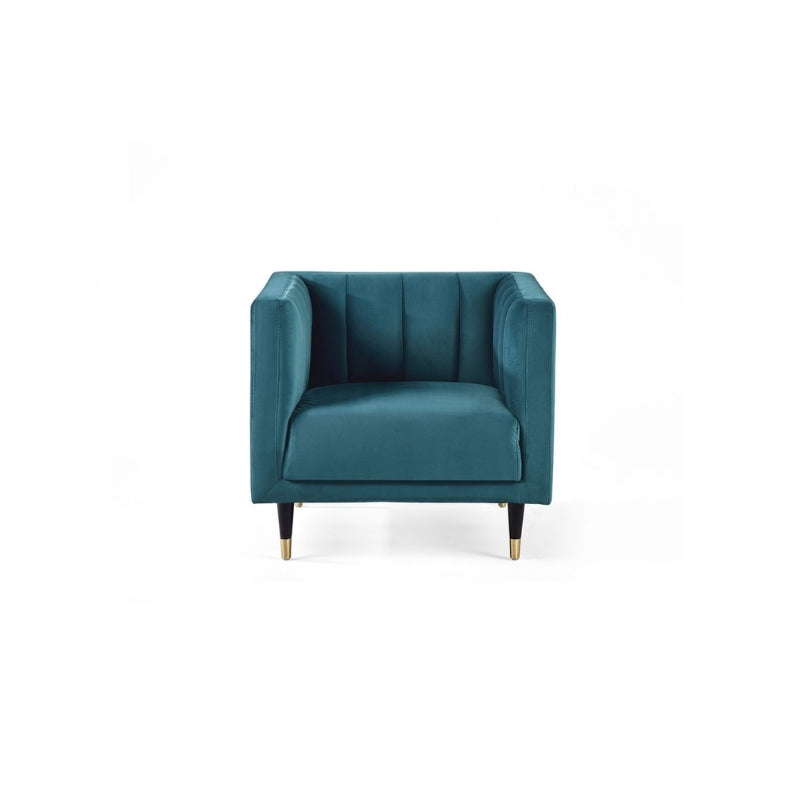 Salma Scalloped Back Set or 3 Seater or 2 Seater or 1 Seater Sofa/Arm Chair Teal