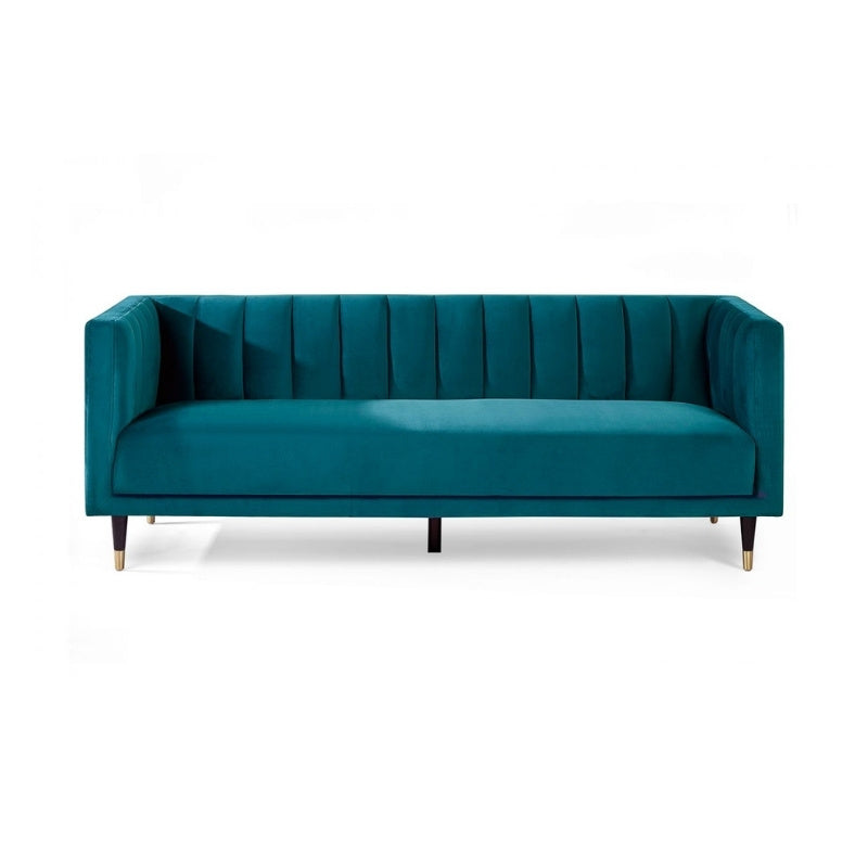 Salma Scalloped Back Set or 3 Seater or 2 Seater or 1 Seater Sofa/Arm Chair Teal