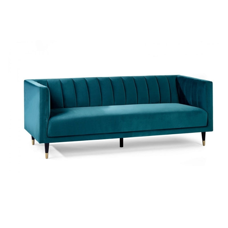 Salma Scalloped Back Set or 3 Seater or 2 Seater or 1 Seater Sofa/Arm Chair Teal