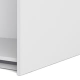 Verona Sliding Wardrobe 180cm White with (White +Mirror) Doors 2or5 Shelves - FURNITURE CURLS