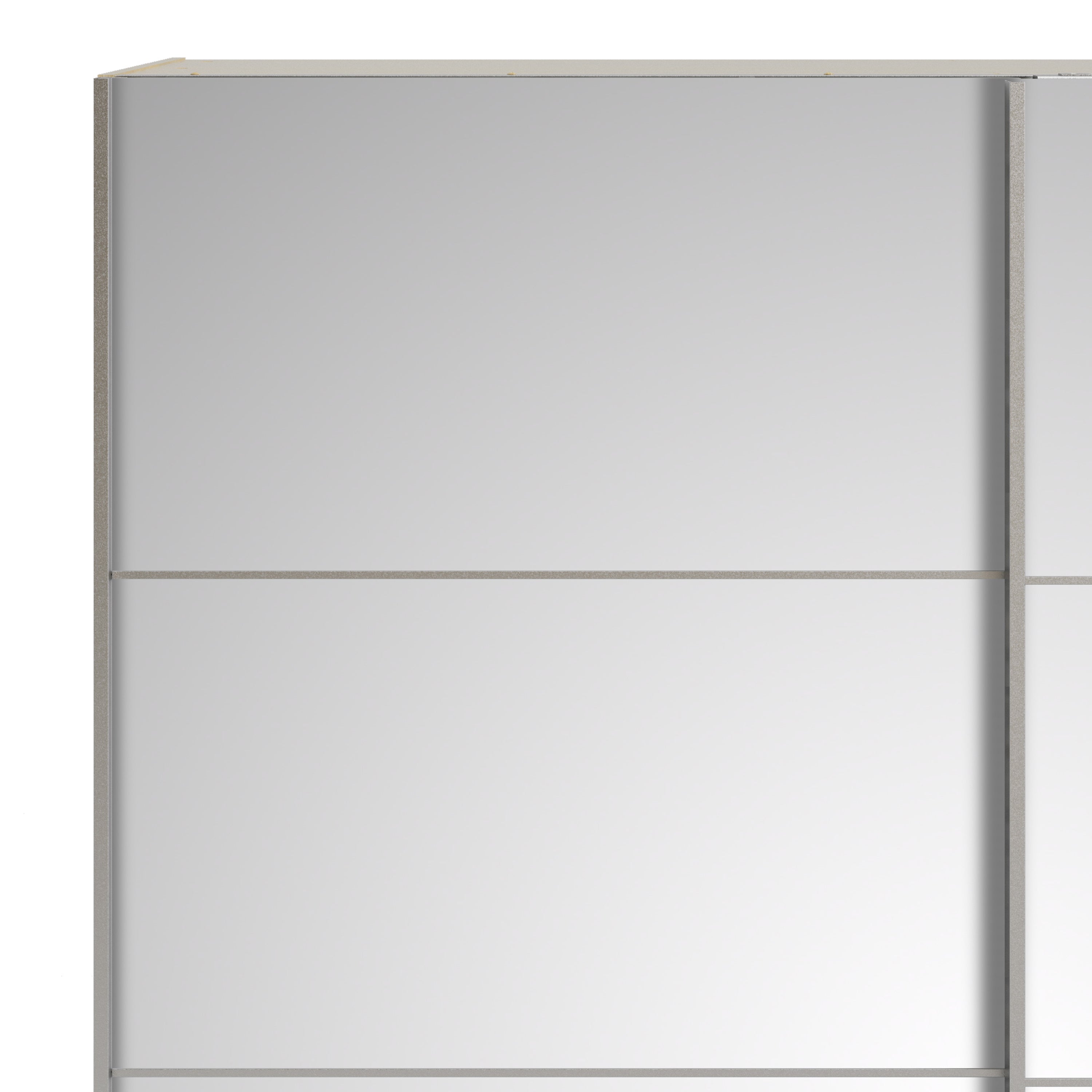 Verona Sliding Wardrobe 180cm Oak with Mirror Doors 2or5 Shelves - FURNITURE CURLS