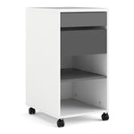 Function Plus Desk White Grey Or Mobile File Cabinet 2 Drawers +1 Shelf - FURNITURE CURLS