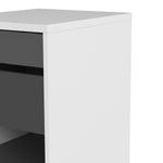 Function Plus Desk White Grey Or Mobile File Cabinet 2 Drawers +1 Shelf - FURNITURE CURLS