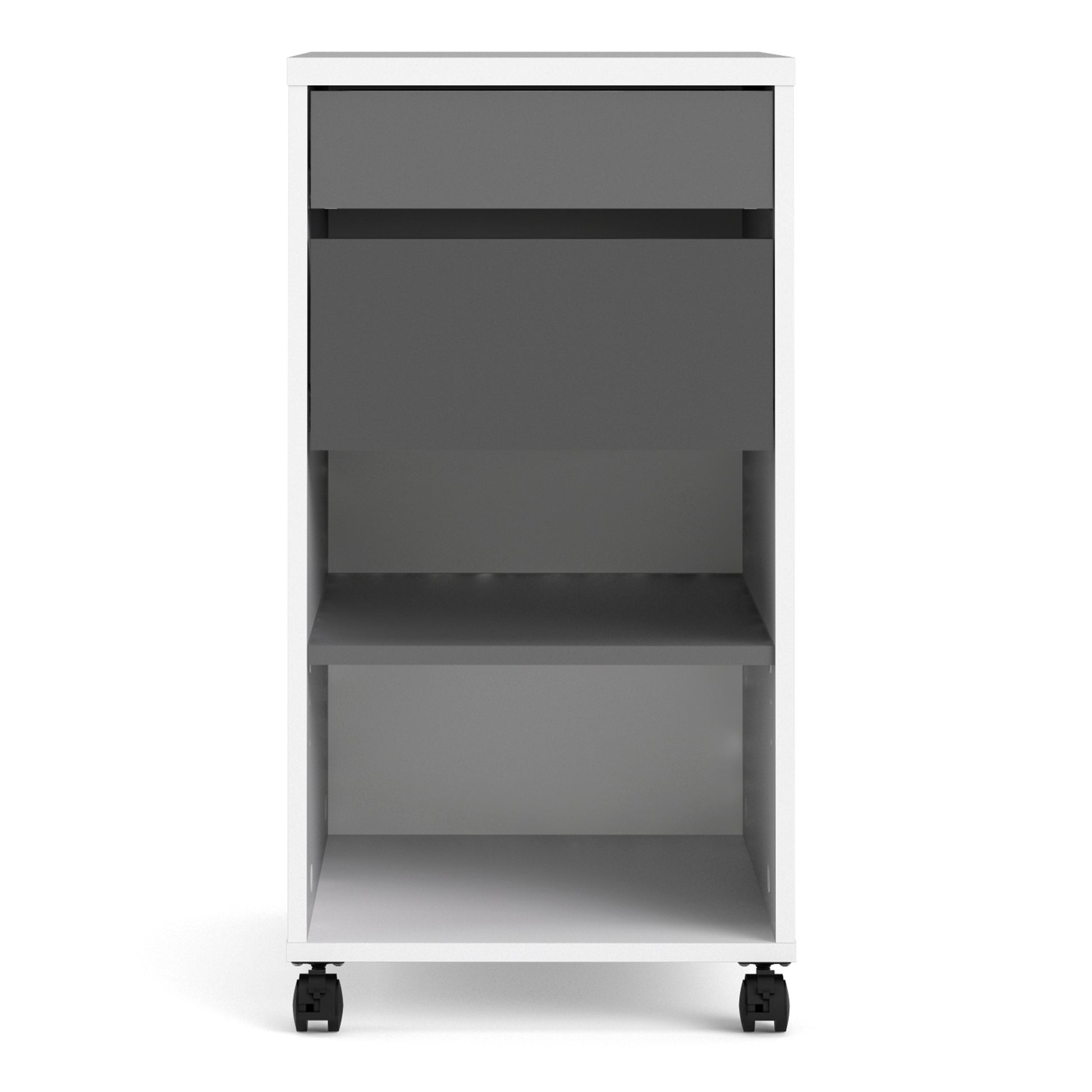 Function Plus Desk White Grey Or Mobile File Cabinet 2 Drawers +1 Shelf - FURNITURE CURLS