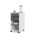 Function Plus Desk White Grey Or Mobile File Cabinet 2 Drawers +1 Shelf - FURNITURE CURLS