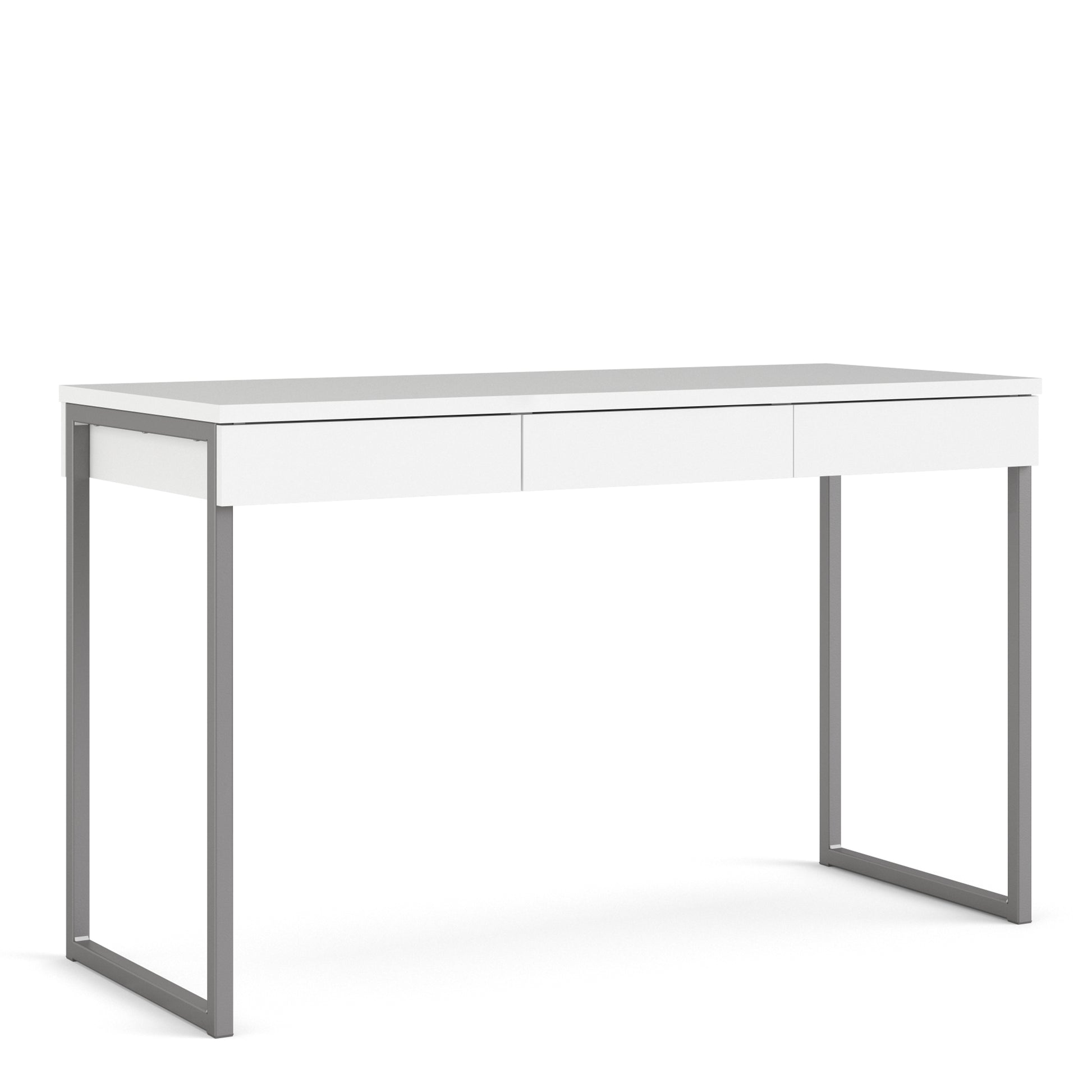 Function Plus Desk Gliding 3 Drawers In White - FURNITURE CURLS