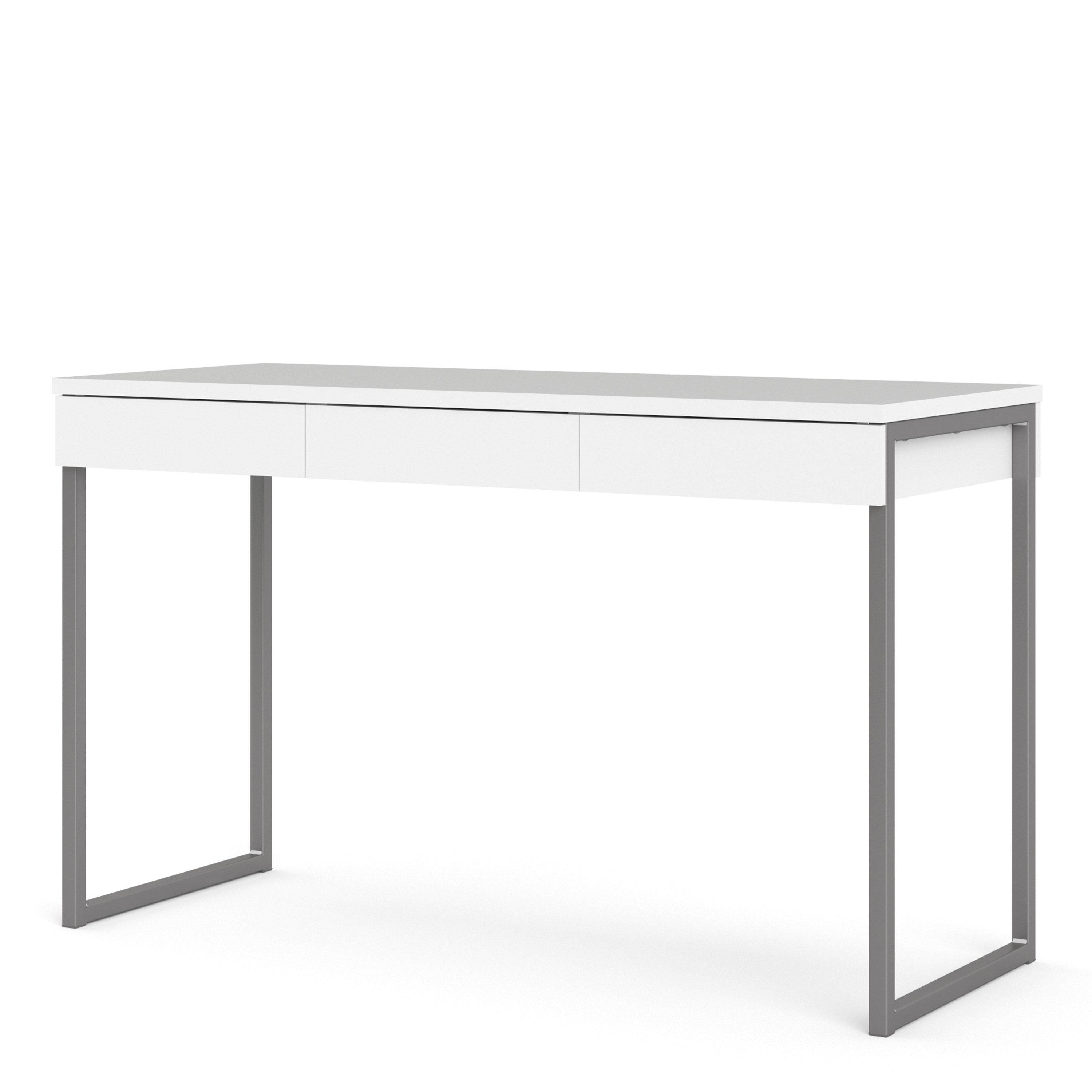 Function Plus Desk Gliding 3 Drawers In White - FURNITURE CURLS
