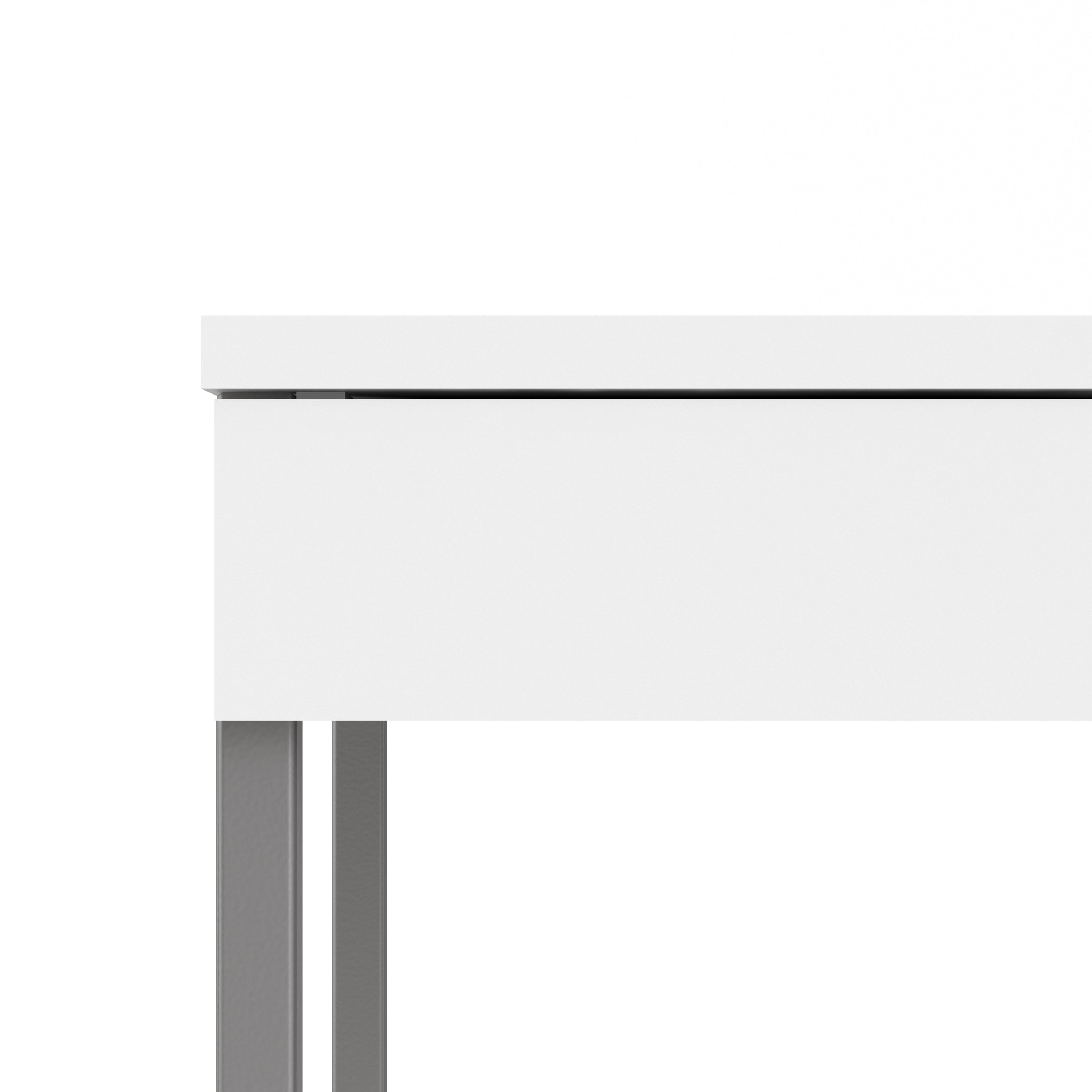 Function Plus Desk Gliding 3 Drawers In White - FURNITURE CURLS