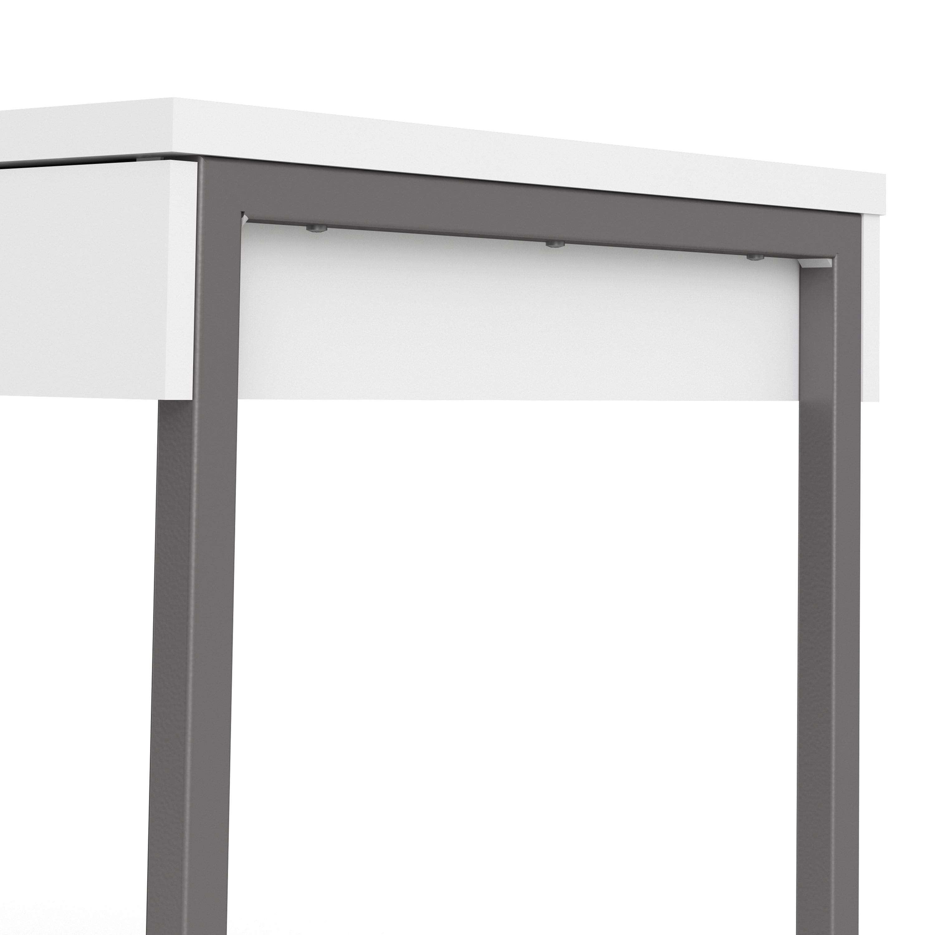 Function Plus Desk Gliding 3 Drawers In White - FURNITURE CURLS