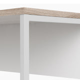 Function Plus Corner Desk 2drawers In White+Oak Or White+Truffle Oak Or Matt Black+Oak Or White+Grey - FURNITURE CURLS