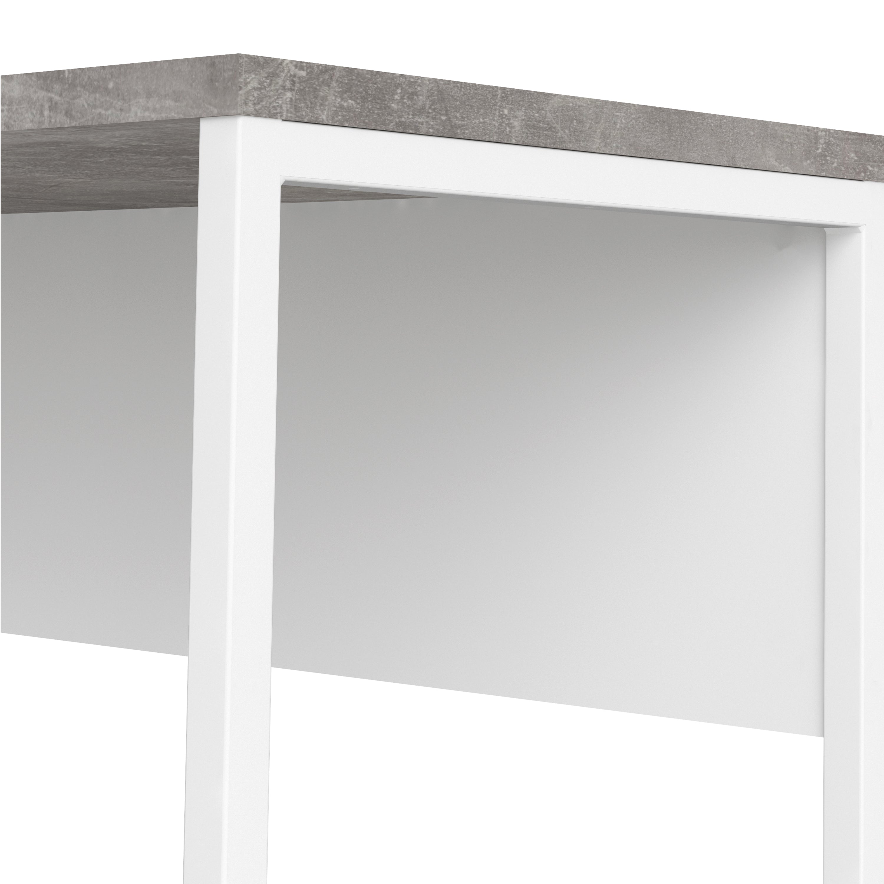 Function Plus Corner Desk 2drawers In White+Oak Or White+Truffle Oak Or Matt Black+Oak Or White+Grey - FURNITURE CURLS