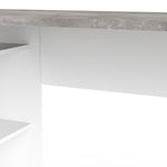 Function Plus Corner Desk 2drawers In White+Oak Or White+Truffle Oak Or Matt Black+Oak Or White+Grey - FURNITURE CURLS