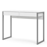 Function Plus Desk 2 Drawers In Oak Or Walnut Or White - FURNITURE CURLS