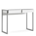 Function Plus Desk 2 Drawers In Oak Or Walnut Or White - FURNITURE CURLS