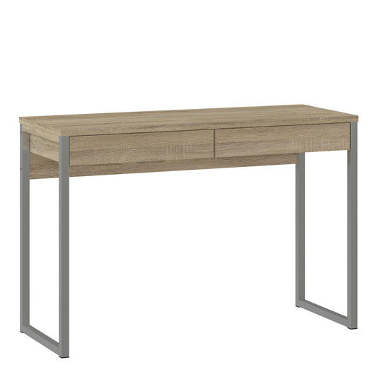 Function Plus Desk 2 Drawers In Oak Or Walnut Or White - FURNITURE CURLS