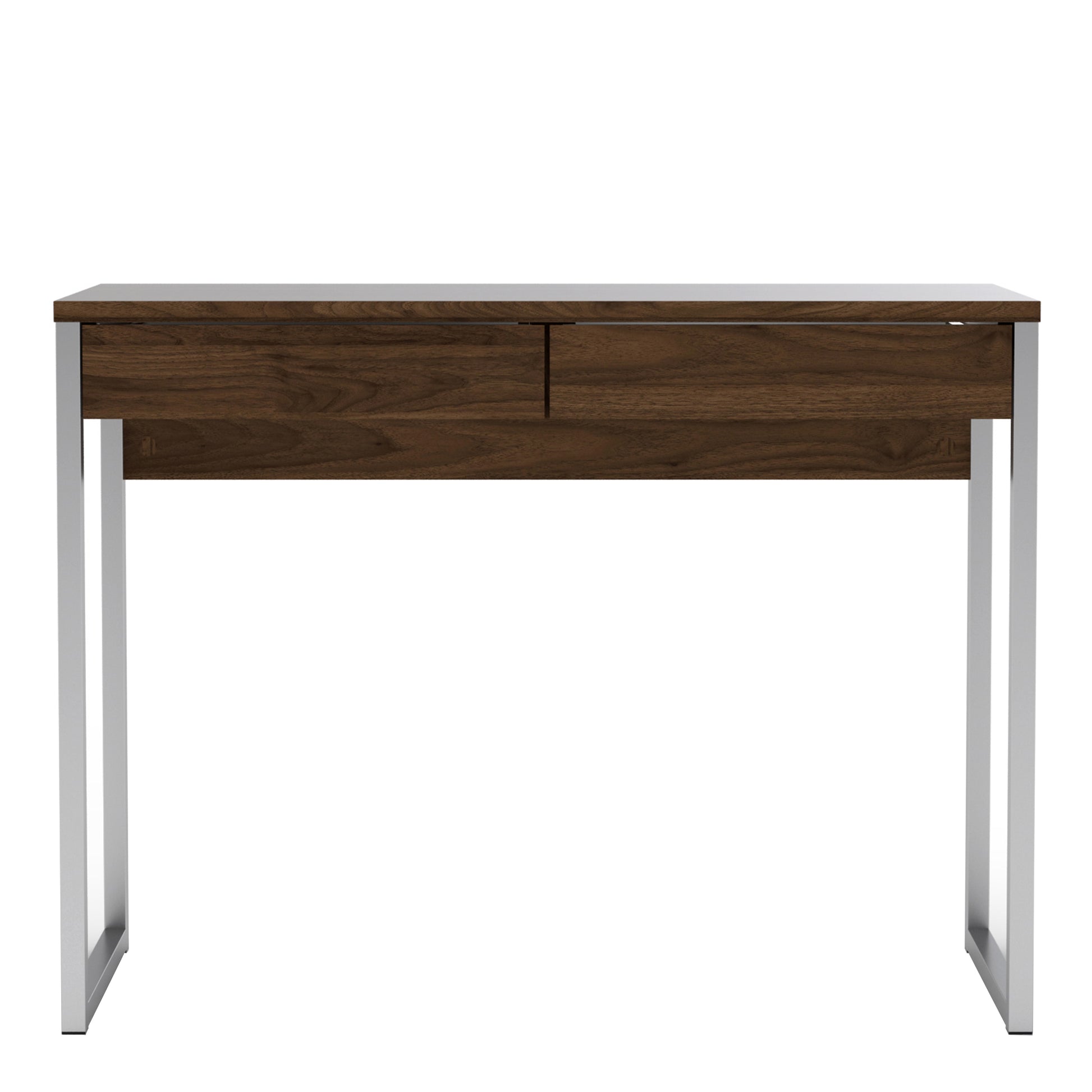 Function Plus Desk 2 Drawers In Oak Or Walnut Or White - FURNITURE CURLS