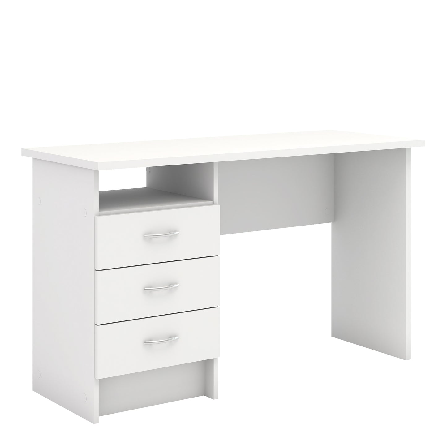 Function Plus Desk 3 Drawers - White Or  Oak+white Or Oak - FURNITURE CURLS