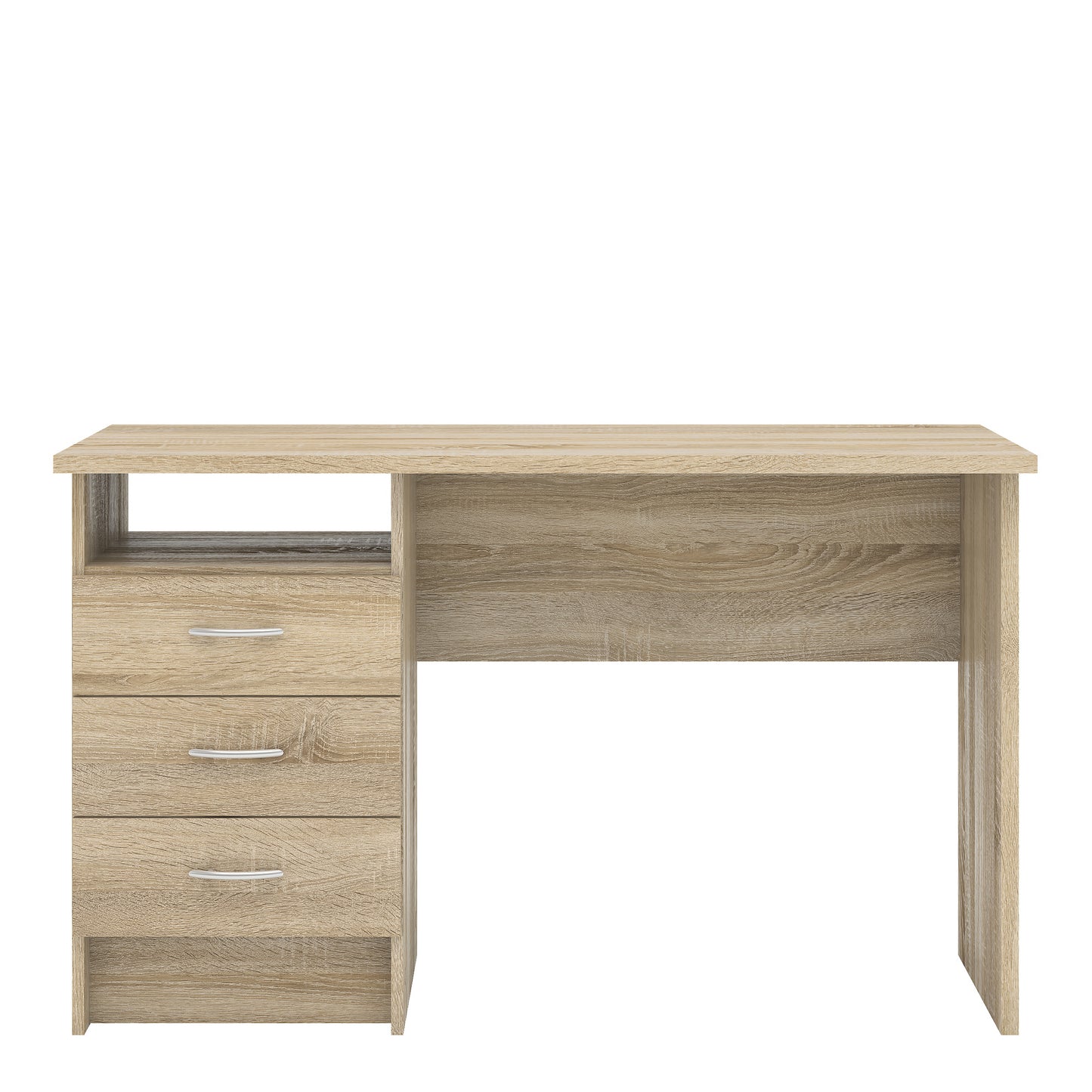 Function Plus Desk 3 Drawers - White Or  Oak+white Or Oak - FURNITURE CURLS