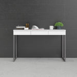 Function Plus Desk Gliding 3 Drawers In White - FURNITURE CURLS