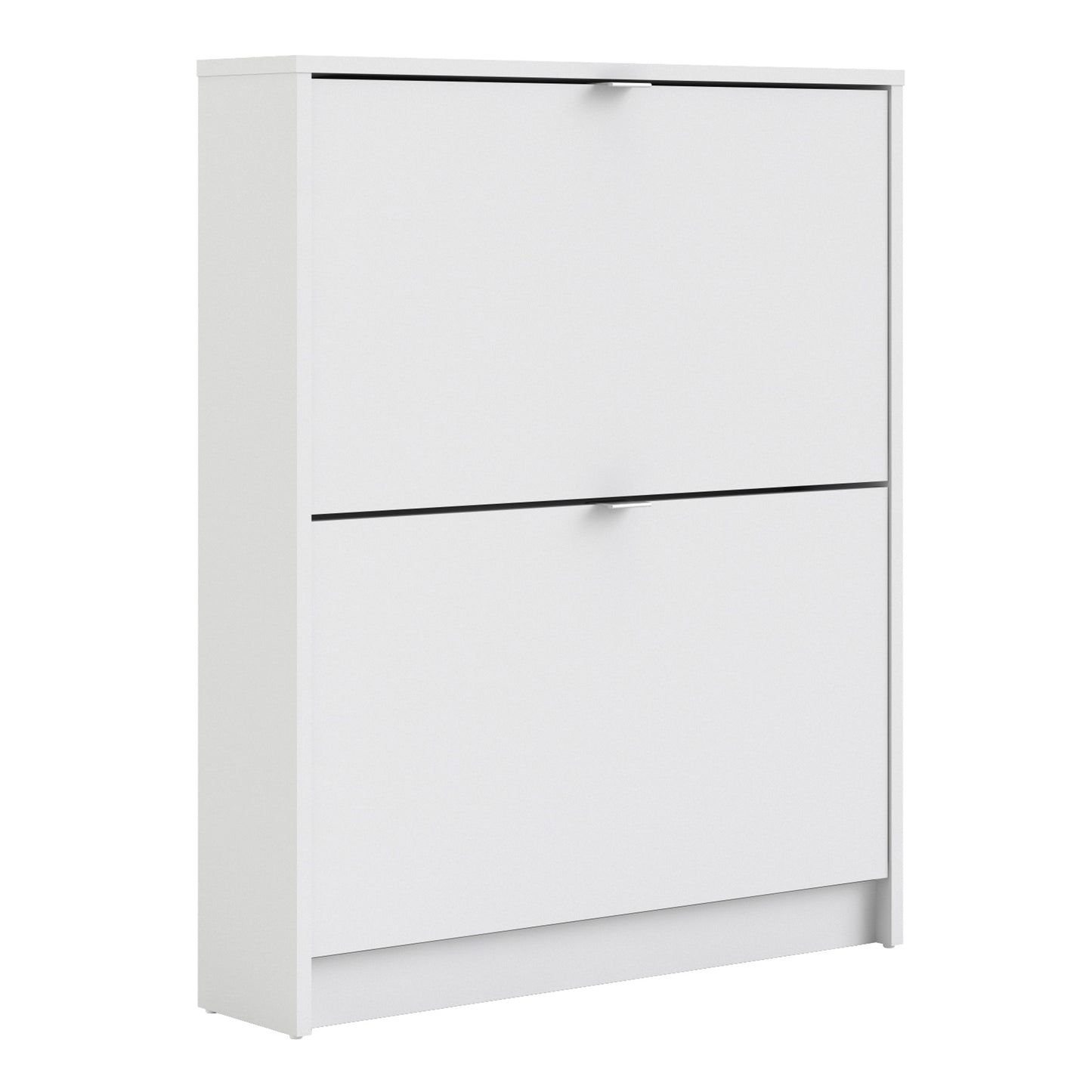 Shoes White Cabinet 2 Tilting Doors(1or2 Layers) - FURNITURE CURLS