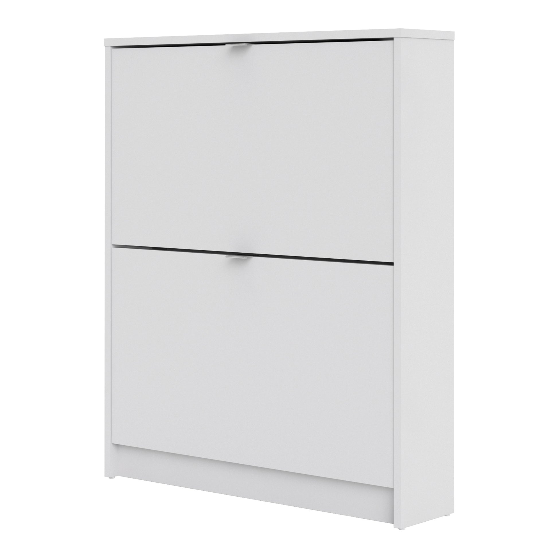 Shoes White Cabinet 2 Tilting Doors(1or2 Layers) - FURNITURE CURLS