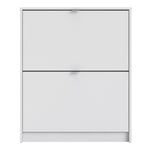 Shoes White Cabinet 2 Tilting Doors(1or2 Layers) - FURNITURE CURLS
